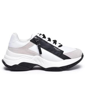 Twinset Leder- Und Wildledersneakers - Weiß