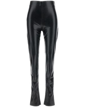 ANDAMANE Leather Trousers - Negro