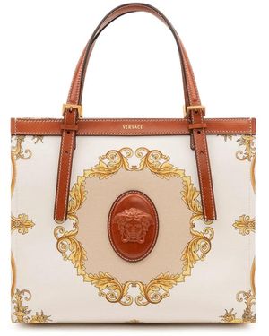 Versace Tassen ,Veelkleurig ,Tote Bags - Bruin