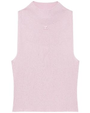 Courreges Sleeveless Tops - Pink