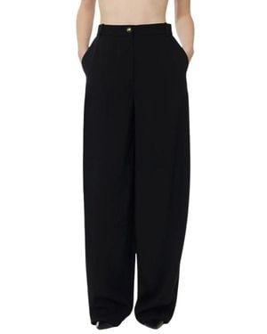 Elisabetta Franchi Wide Trousers - Black