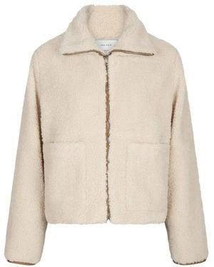 Neo Noir Faux Fur & Shearling Jackets - Natural