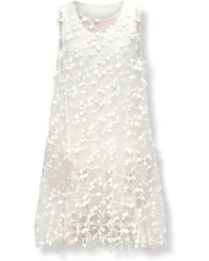 EPINGLER Besticktes Blumenkleid - Weiß