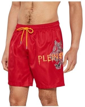Philipp Plein Badmode ,Rood ,Polyester Lange Boardshort