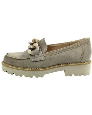 Gabor Slip-Ons Aus Feinem Veloursleder - Grau
