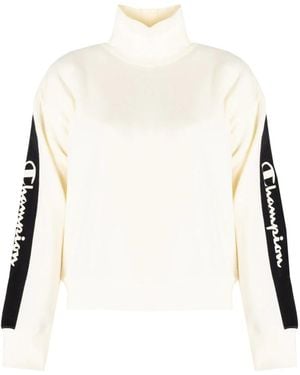 Champion Klassischer eleganz golfhals sweatshirt - Weiß