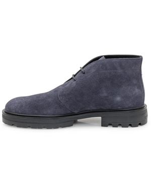 Hogan Lace-Up Boots - Blue