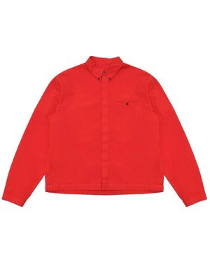 Dries Van Noten Overhemden ,Rood ,Katoen Casual Shirt