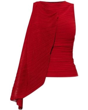 Balmain Sleeveless Tops - Rosso