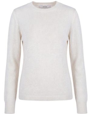Jucca Truien & Vesten ,Wit ,Ronde Hals Gebreid