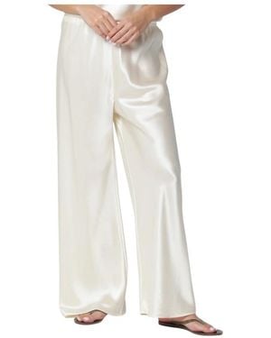 Almala Bias Satin Broek - Wit