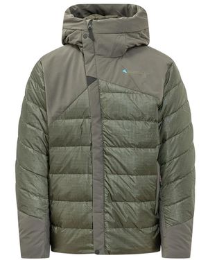 Klättermusen Jassen ,Groen ,Leer Rå Hood Jacket