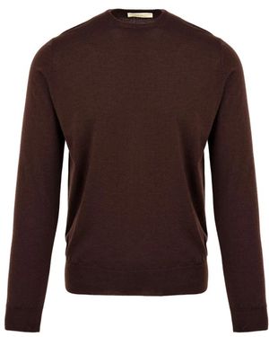 FILIPPO DE LAURENTIIS Pullover in granatfarbe - Braun