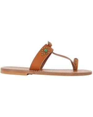 K. Jacques Flat Sandals - Marrón