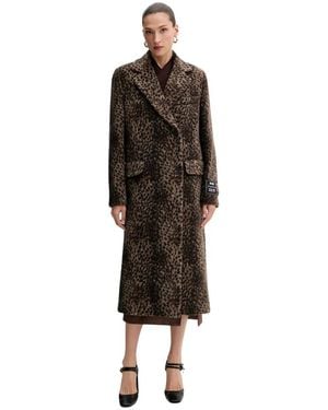 MSGM Double-Breasted Coats - Marron