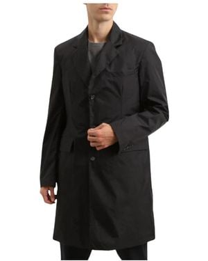 Add Single-Breasted Coats - Black