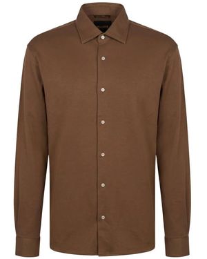 Moorer Casual Shirts - Marrón