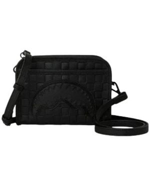 Sprayground Raised Check Handbag - Schwarz