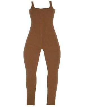 Entire studios Square Neck Catsuit Nylon Spandex - Bruin