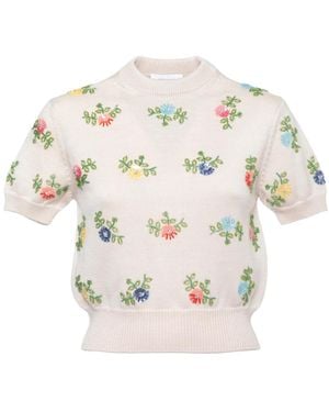 Rabanne Round-Neck Knitwear - Neutro