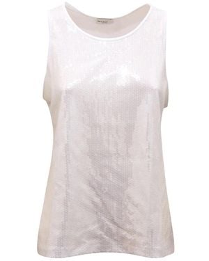 Marella Sleeveless Tops - White