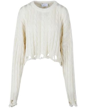 Soallure Truien & Vesten ,Geel ,Katoen So Allure Maglia 470029 Burro - Wit