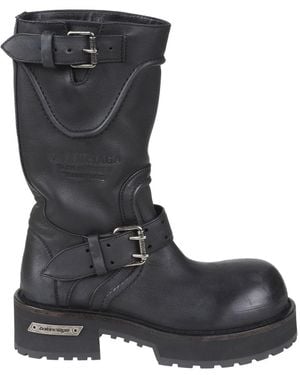 Balenciaga Schoenen ,Zwart ,Lace-Up Boots