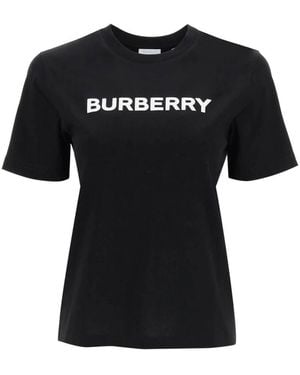 Burberry Logo Print T-Shirt - Zwart