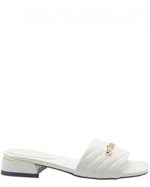 Gaelle Paris Heeled Mules - White