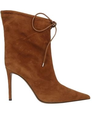Alexandre Vauthier Spitze Stiefel. - Braun