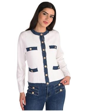 FRANK LYMAN Cardigans - Blanco