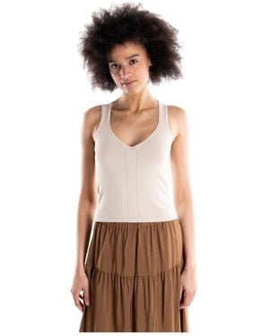 Akep Sleeveless Tops - Marrone