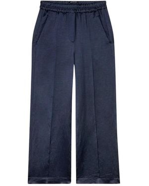 Luisa Cerano Cropped Pants - Blue
