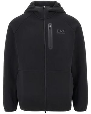 EA7 Zip-Up Hoodie - Schwarz