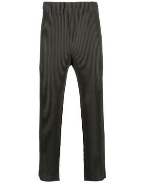 Issey Miyake Slim-Fit Trousers - Grey