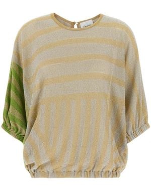 Nude Round-Neck Knitwear - Neutro