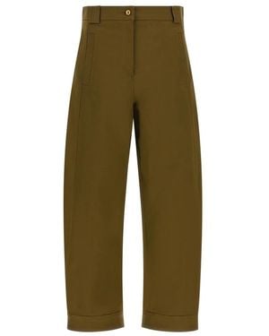 Max Mara Broeken ,Groen ,Katoen Mxm Adorni Broek