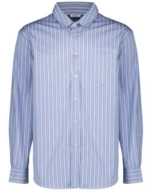 Saint Laurent Overhemden ,Blauw ,Katoen Cassandre Shirt