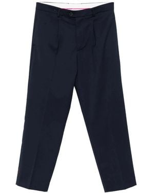Amaranto Straight Trousers - Blue