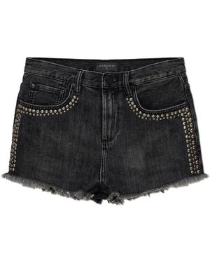AllSaints Heidi Denim Shorts - Zwart