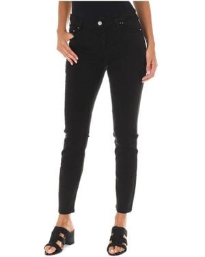 Met Slim Fit Denim Jeans - Schwarz