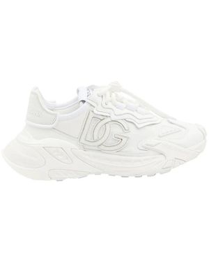 Dolce & Gabbana Schoenen ,Wit ,Dg Logo Chunky Sole Sneakers