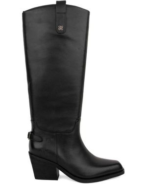 Linda Baumann Cowboy & Biker Boots - Black