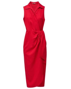 Salsa Jeans Wrap Dresses - Red