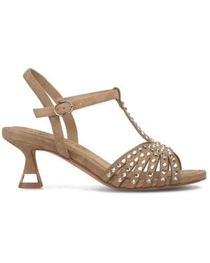 Alma En Pena. High Heel Sandals - Metallic