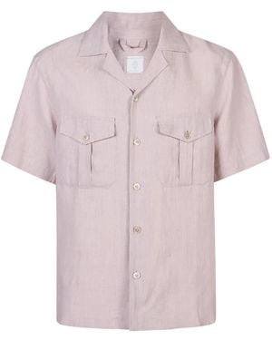 Eleventy Short Sleeve Shirts - Morado