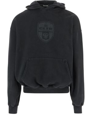 Cultura Hoodies & Sweatvesten ,Zwart ,Katoen Katoenen Sweatshirt Met Logo