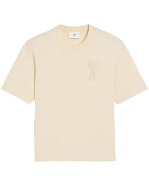 Ami Paris T-Shirts - Natural