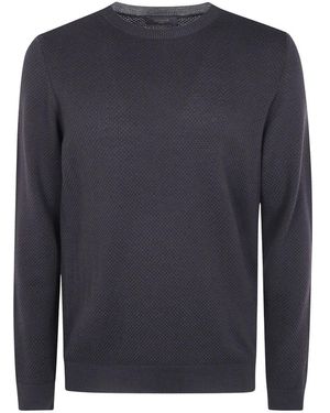 Zanone Pullover Mit Rundhalsausschnitt - Blau