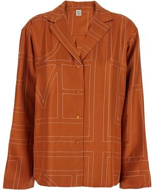 TOTEME Shirts - Marrone
